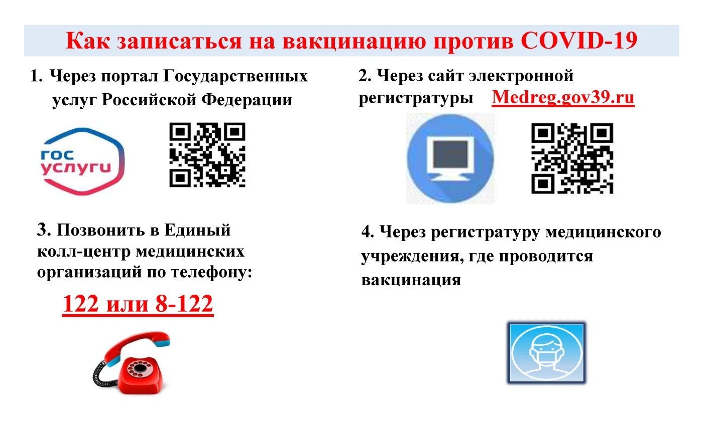ЗАПИСЬ НА ВАКЦИНАЦИЮ ПРОТИВ COVID-19