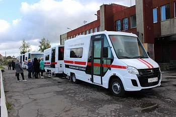 Более трехсот человек прошли обследование в новых мобильных лечебно-диагностических комплексах